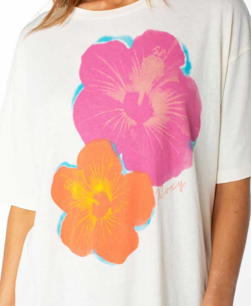 Women's Flower Glow Graphic Pull-On T-Shirt