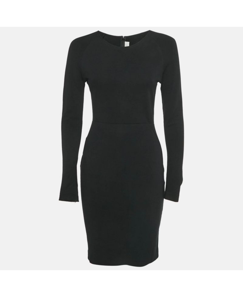 Women's Black Stretch Knit Short Dress