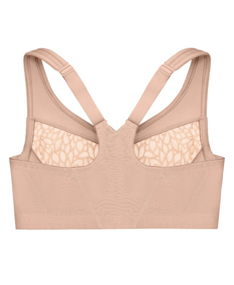 Plus Size Magic Lift Front-Closure Racerback Wire Free Bra #1206