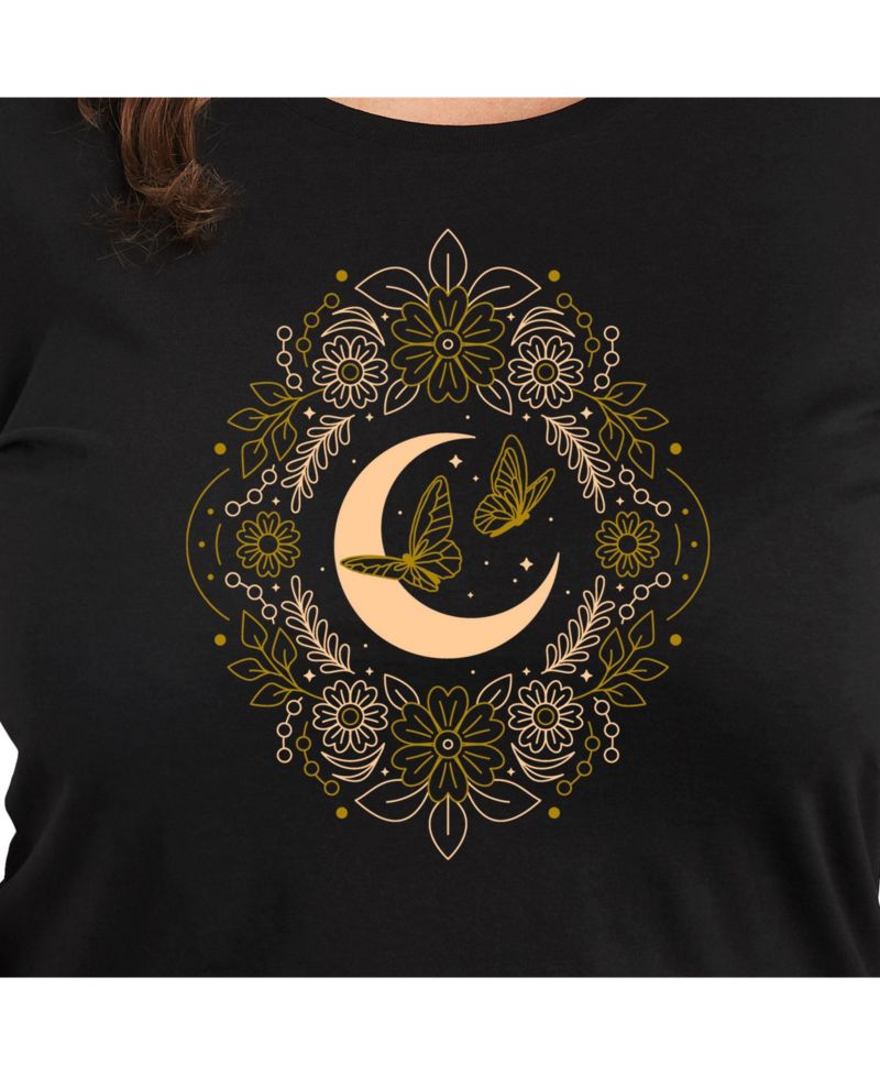 Golden Moon Plus Size Graphic Tee