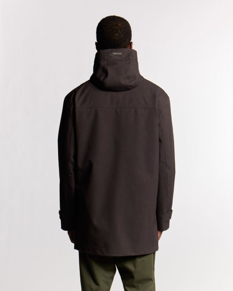 Men's Long Sleeve Hooded Military Parka Jacket