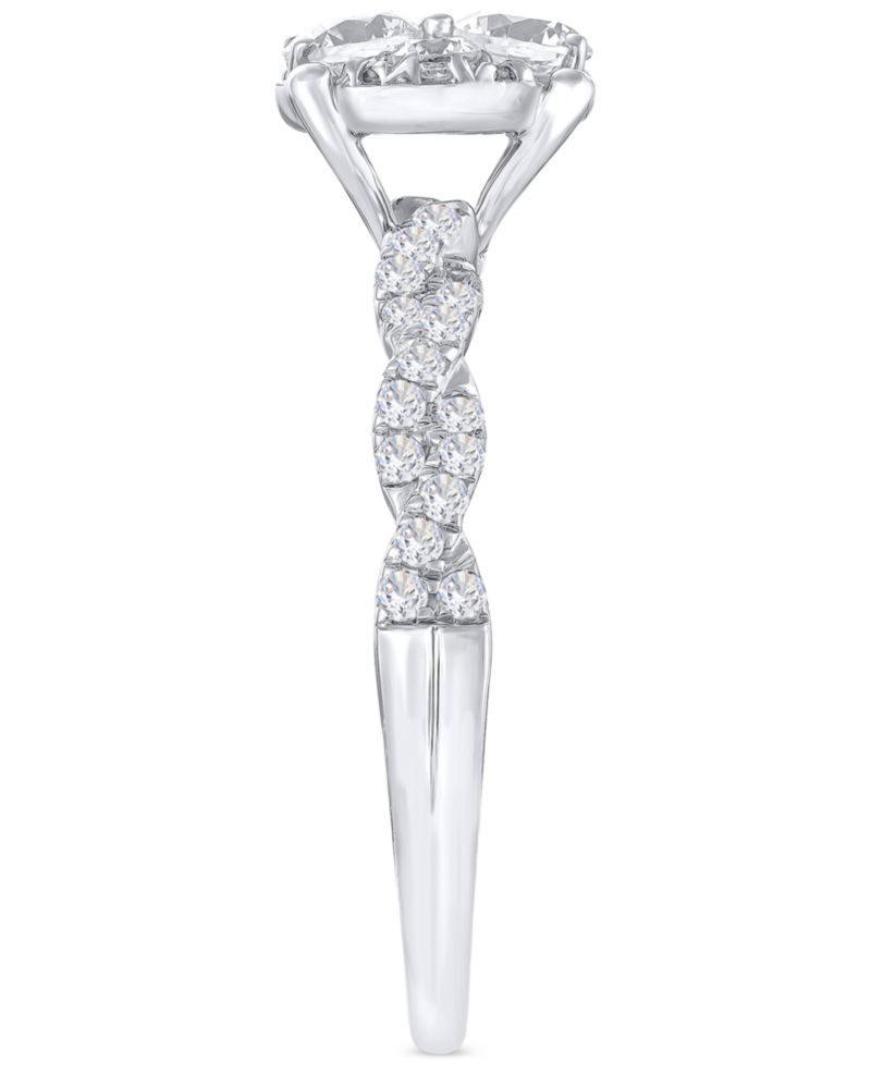 Diamond Braid-Inspired Bridal Set (1 ct. t.w.) in 14k White Gold