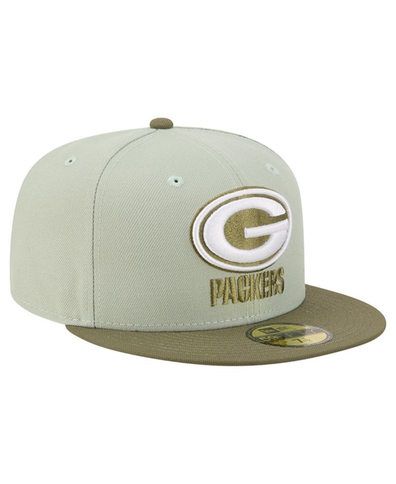 Men's Light Green/Olive Green Bay Packers Color Pack 59FIFTY Fitted Hat