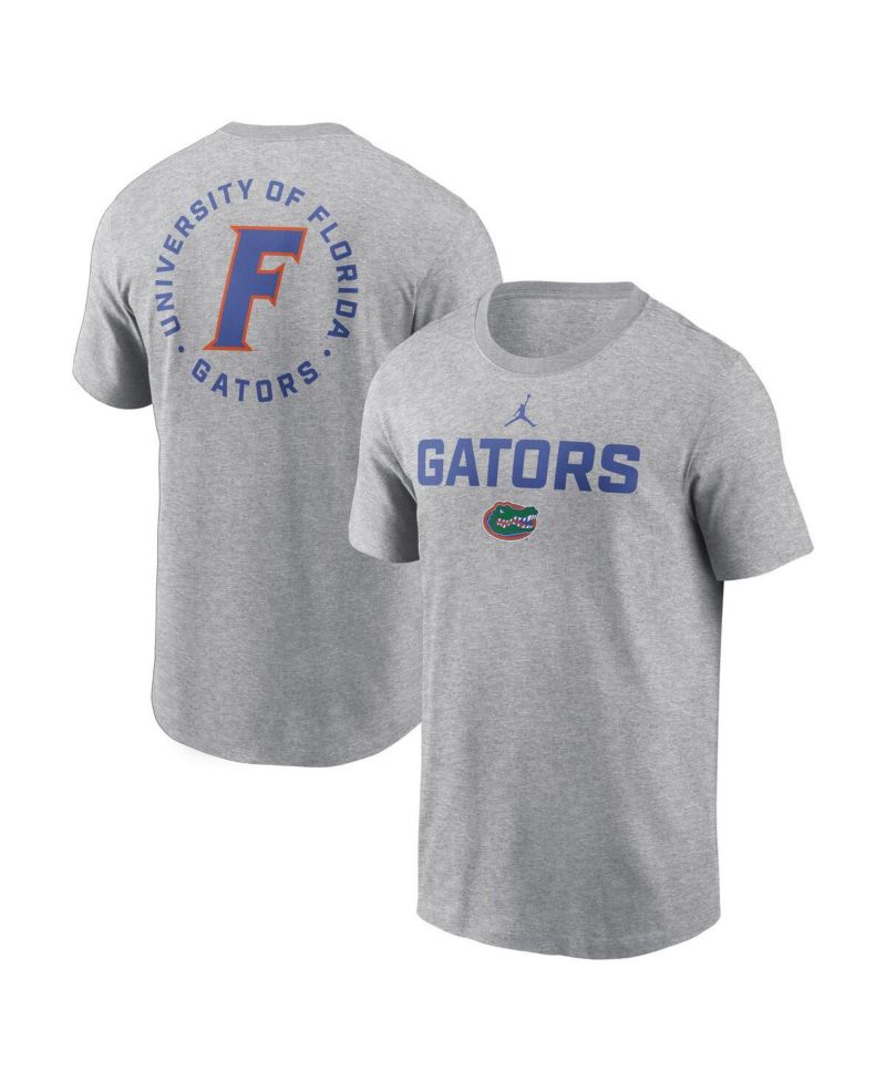 Men's Heather Gray Florida Gators Campus 2-Hit T-Shirt