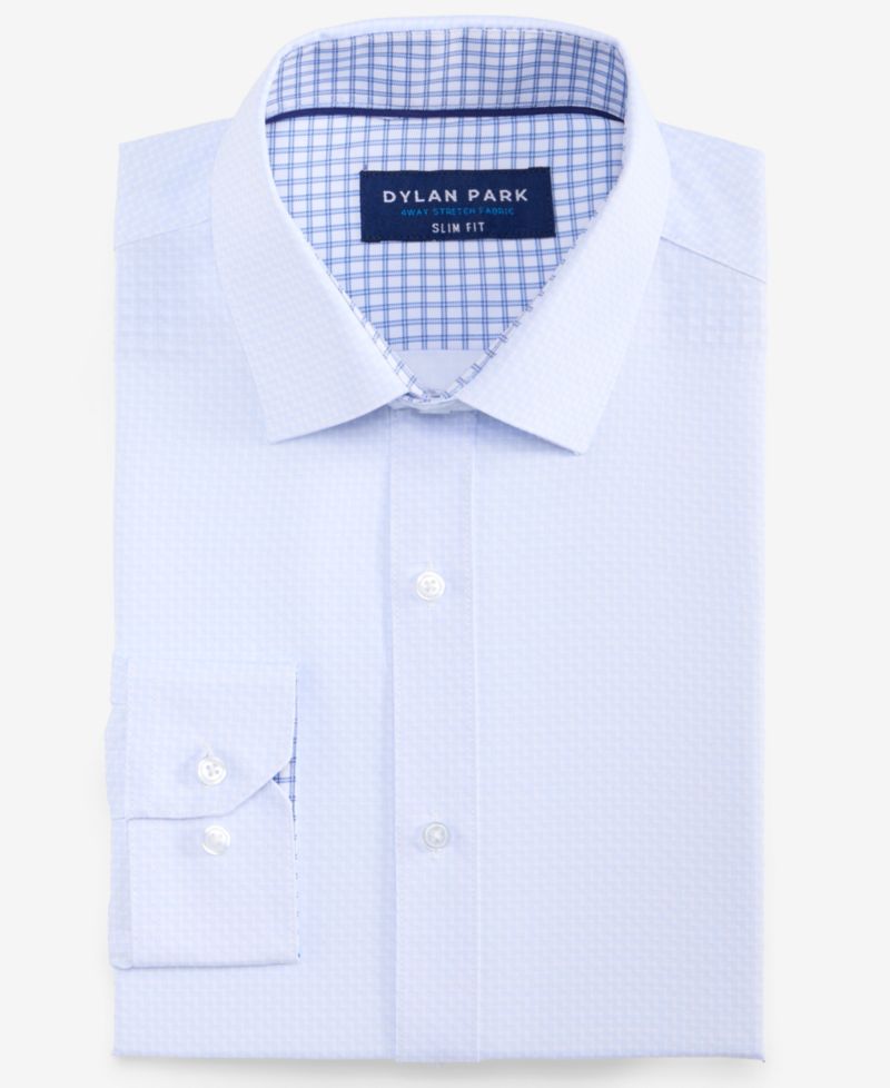 Men's Slim-Fit Performance Four-Way Stretch Dress Shirt