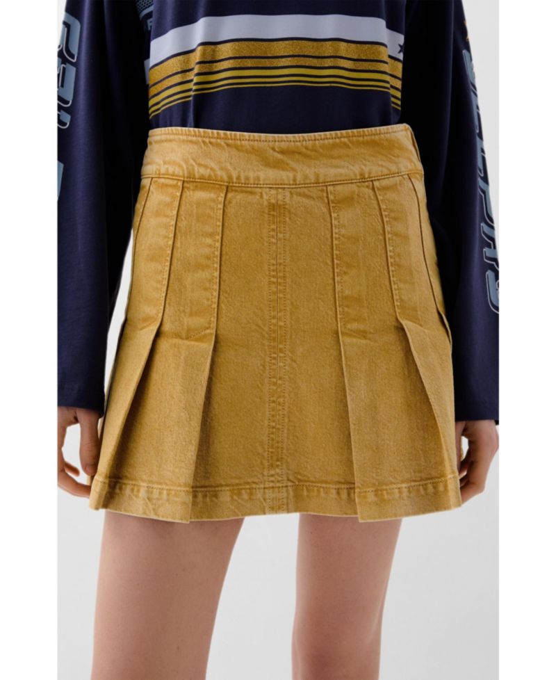 Women's Washed Mini Denim Skirt