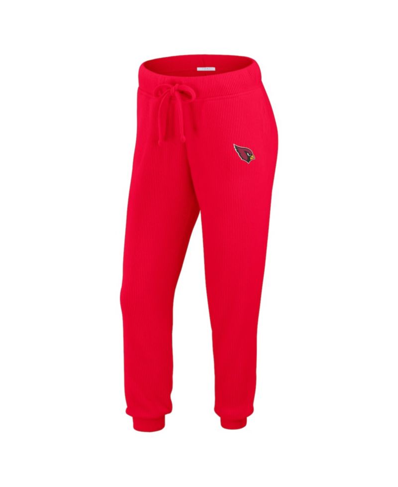 Women's 2-Piece Cream Arizona Cardinals Plus Size Knitted Tri-Blend Long Sleeve T-Shirt & Pants Lounge Set