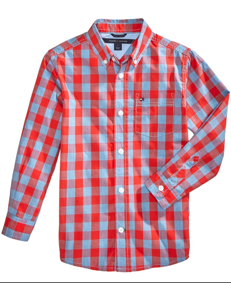 Toddler and Little Boys Kirk Box-Plaid Button-Down Shirt