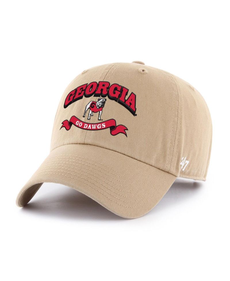 Men's Khaki Georgia Bulldogs Region Clean Up Adjustable Hat