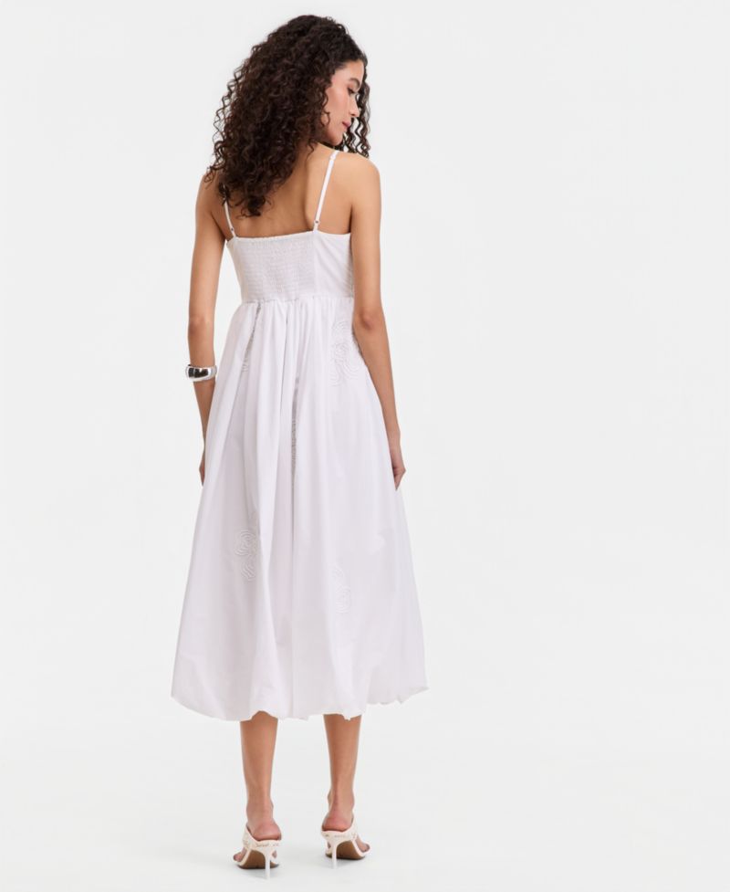 Petite Smocked-Bodice Bubble Dress