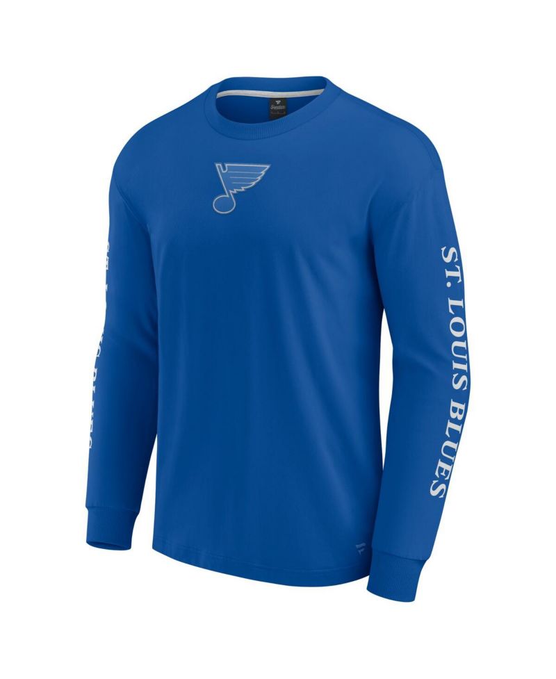Men's Blue St. Louis Blues Elements Strive Long Sleeve T-Shirt