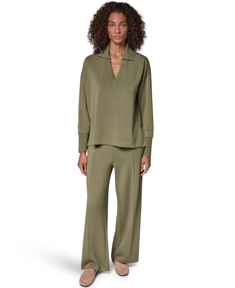 Women's Jet Setter Long-Sleeve V-Neck Tunic Top