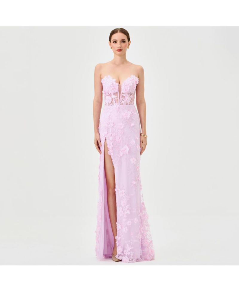 Women's Teri 3D Floral Gown