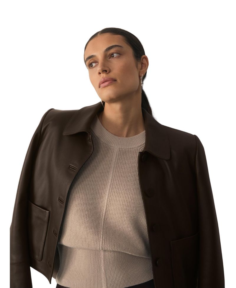 Women's Rieti Silk-Blend Ribbed-Knit Crewneck Sweater