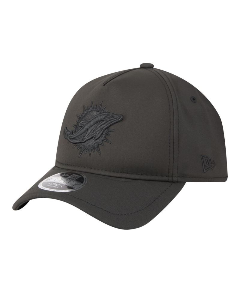 Men's Black Miami Dolphins Apex 9FORTY Adjustable Hat