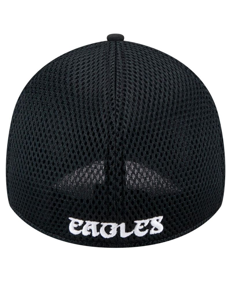 Men's Black Philadelphia Eagles Main Neo 39THIRTY Flex Hat