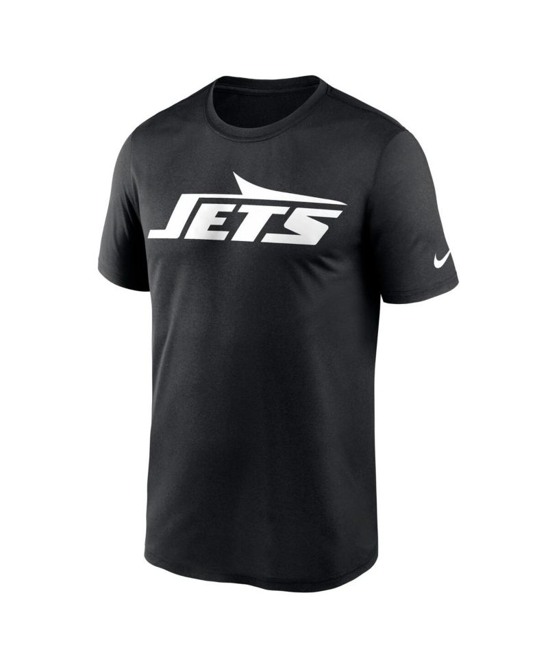 Men's Black New York Jets Legend Logo Performance T-Shirt