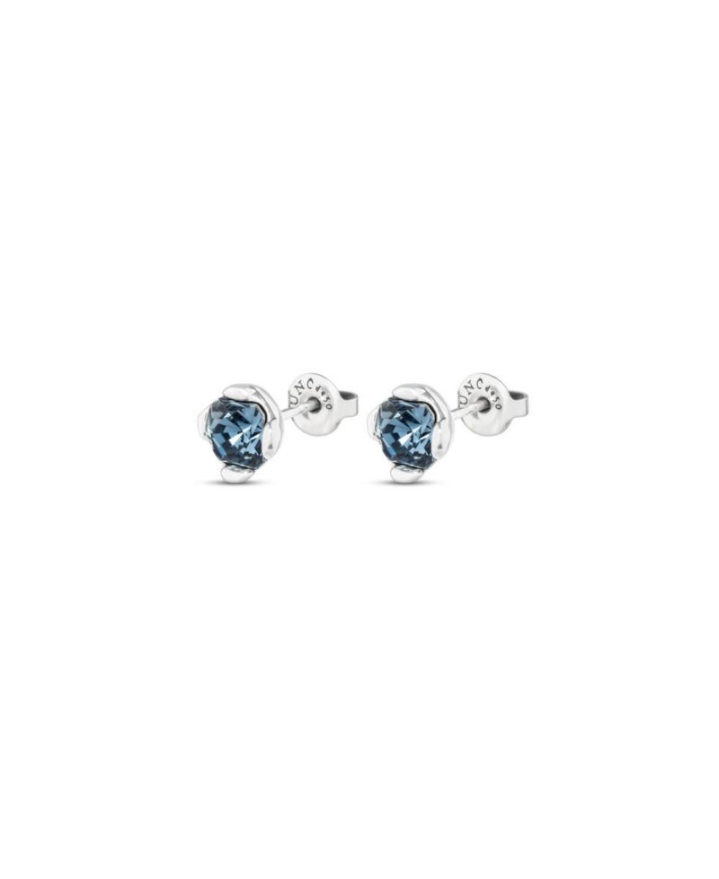 Metal Alloy and Faceted Crystal Earrings