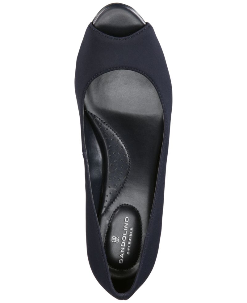 Women's Candra Low Wedge Peep Toe Dress Pumps