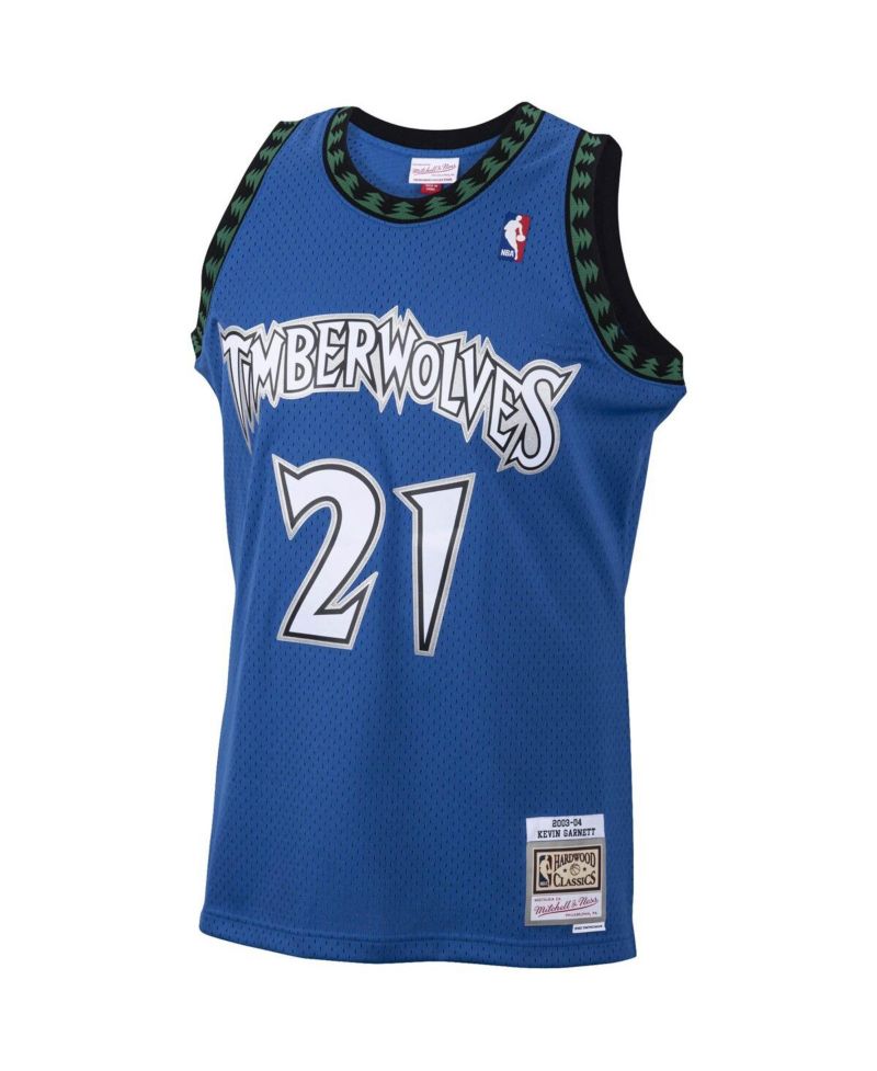 Men's Kevin Garnett Blue Minnesota Timberwolves 2001/02 Hardwood Classics Swingman Jersey