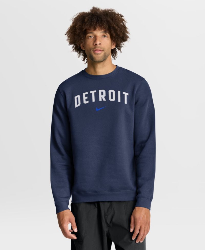 Men's Navy Detroit Tigers City Connect Club Sweatshirt