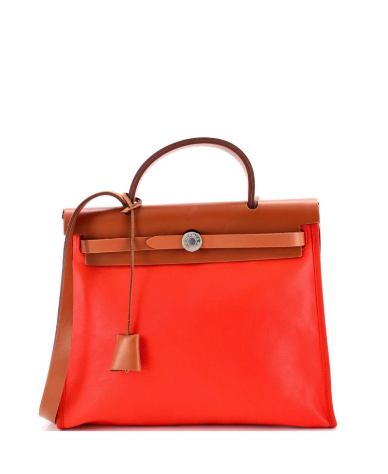31 Herbag Zip Berline Vache Canvas and Leather