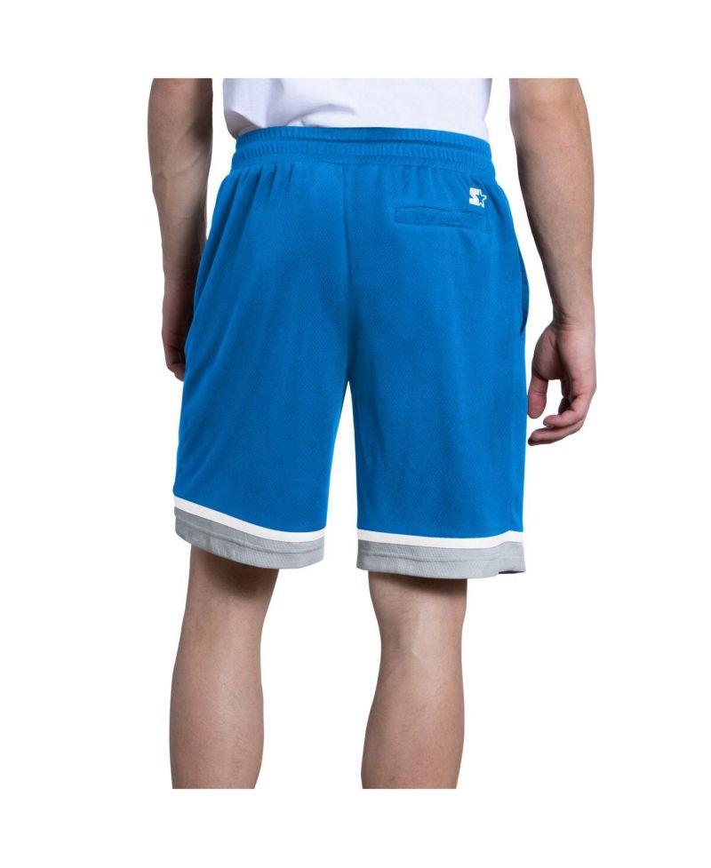 Men's Blue Detroit Lions Power Play Mesh Shorts