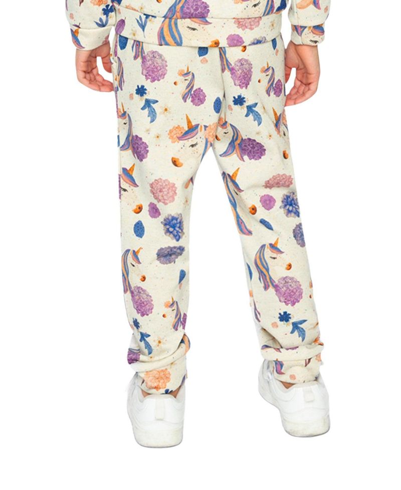 Little and Big Girl 6-12 Sweatpants Unicorn Print
