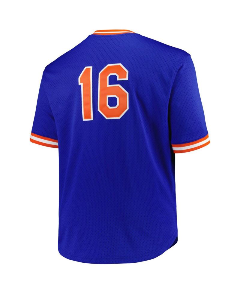 Men's Profile Dwight Gooden Royal New York Mets Big & Tall Cooperstown Collection Mesh Batting Practice Jersey