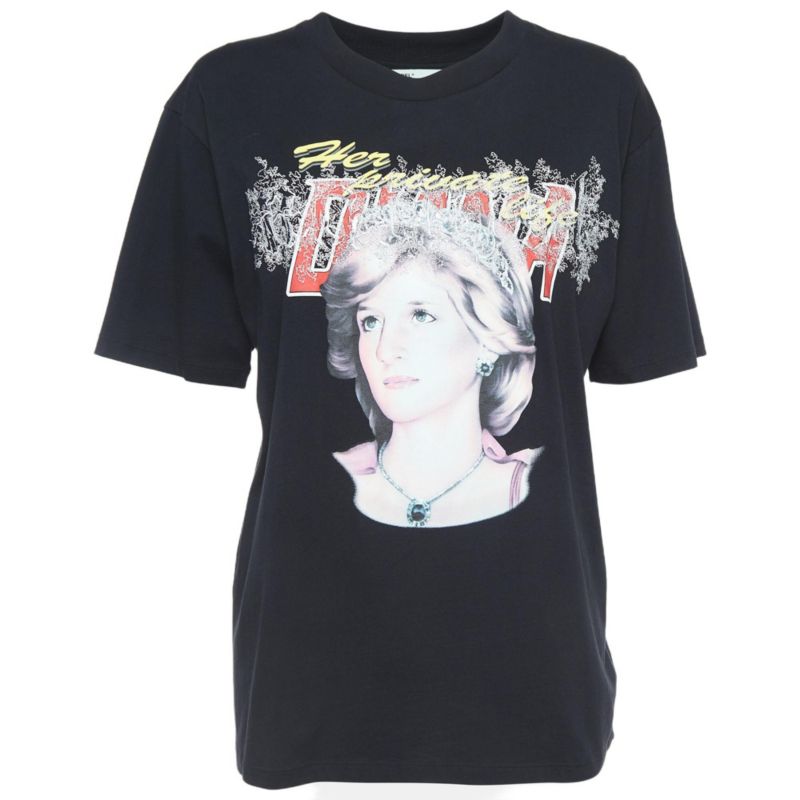 Women's Retro Print Cotton Half Sleeve T-Shirt