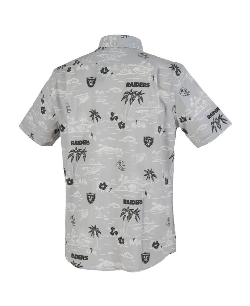 Men's Silver Las Vegas Raiders Kekai Performance Button-Down Shirt