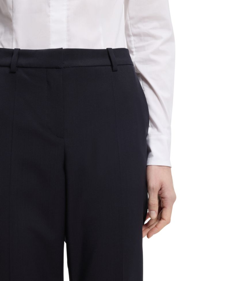 BOSS by Women's Virgin Wool Regular-Fit High-Rise Pants