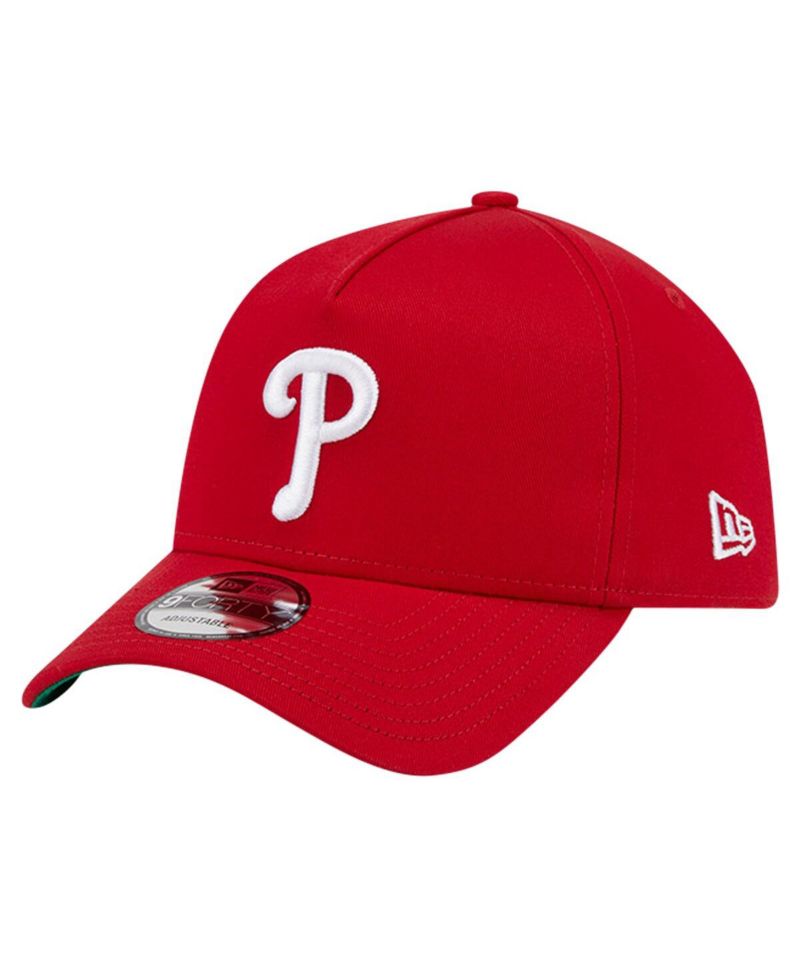 Men's Red Philadelphia Phillies Team Color A-Frame 9FORTY Adjustable Hat