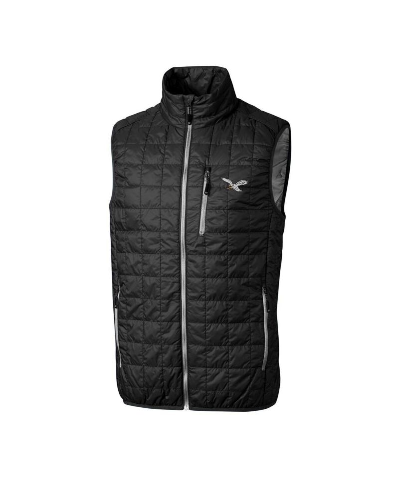 Men's Black Philadelphia Eagles Rainier PrimaLoft Eco Full-Zip Puffer Vest