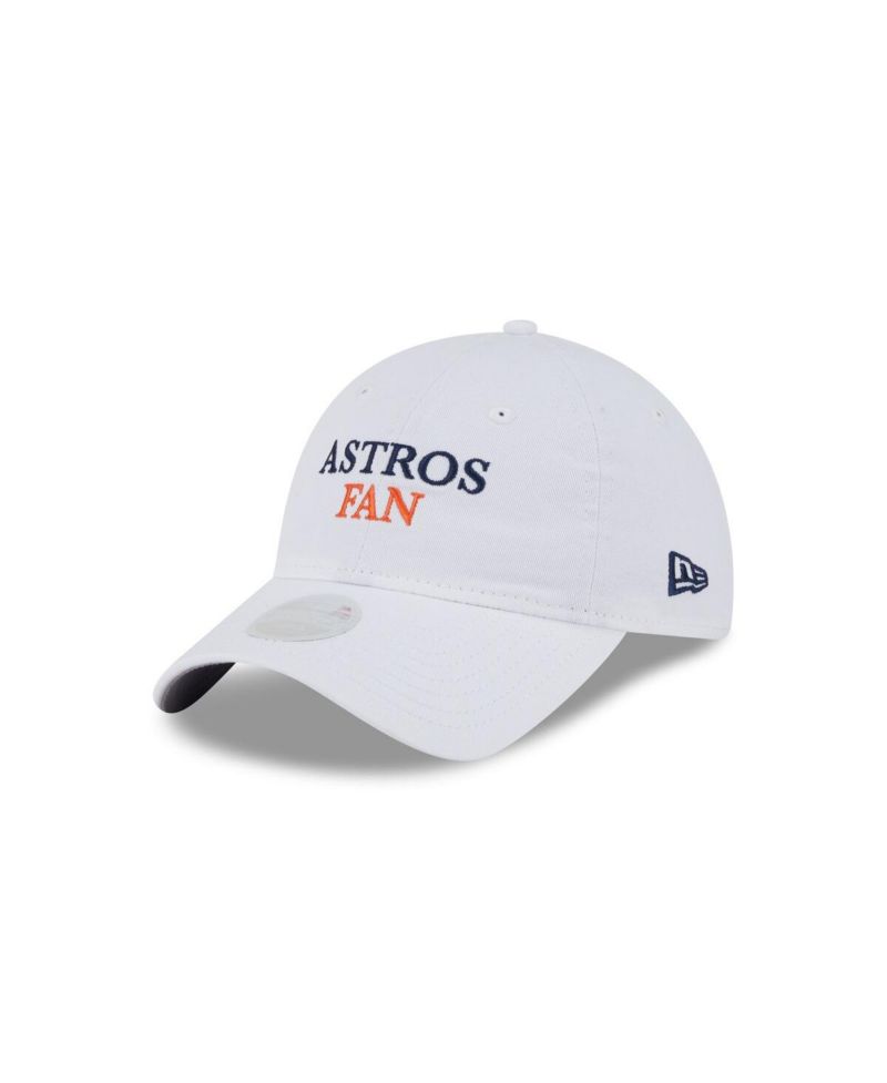 Women's White Houston Astros Team Fan 9TWENTY Adjustable Hat