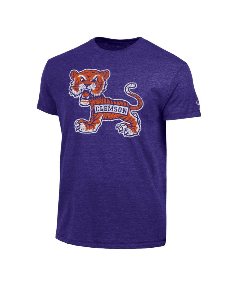 Men's Purple Clemson Tigers Triumph Tri-Blend T-Shirt
