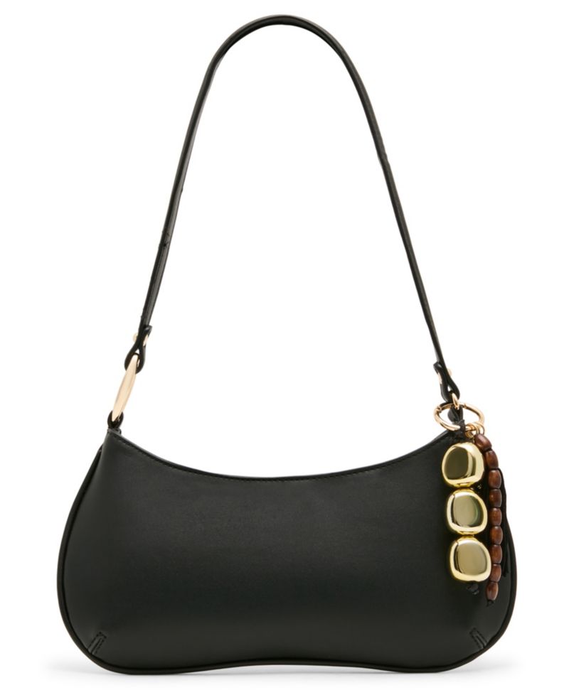 Sabine Pebbled and Tassled Small Shoulder Handbag