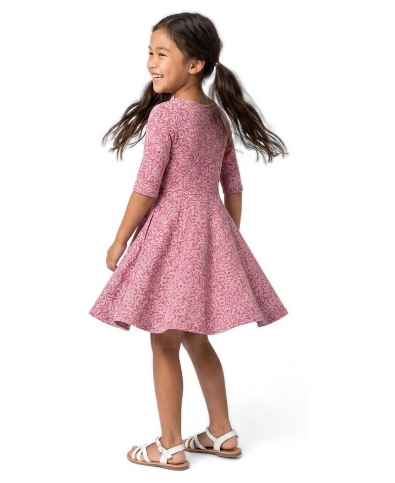 Girls' 4-16 Short-Sleeve Fit & Flare Party Dress