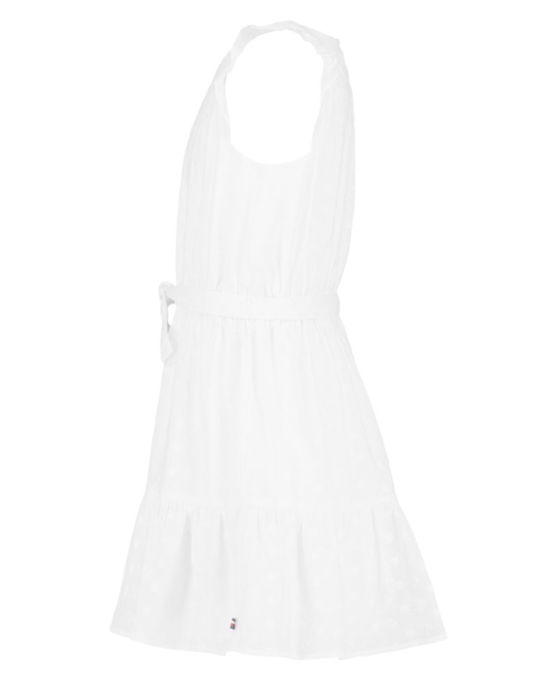 Girls' 7-16 Lace Asymmetric Tiered Dress