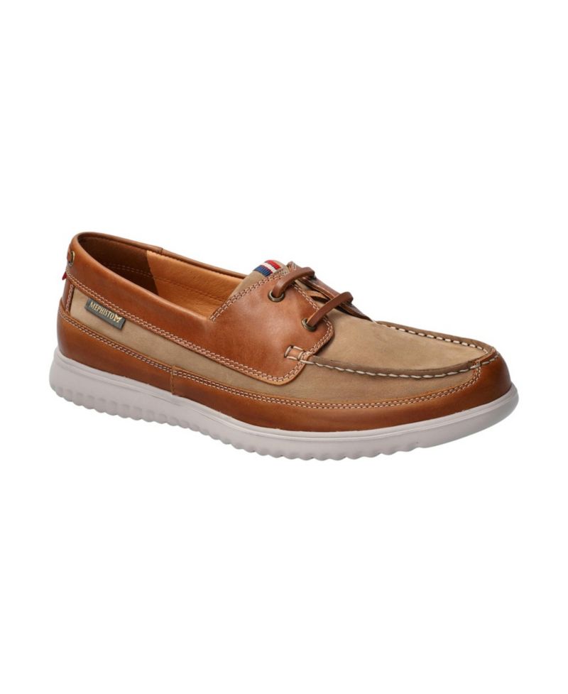 Trevis Full-Grain Leather Round-Toe Boat Shoes