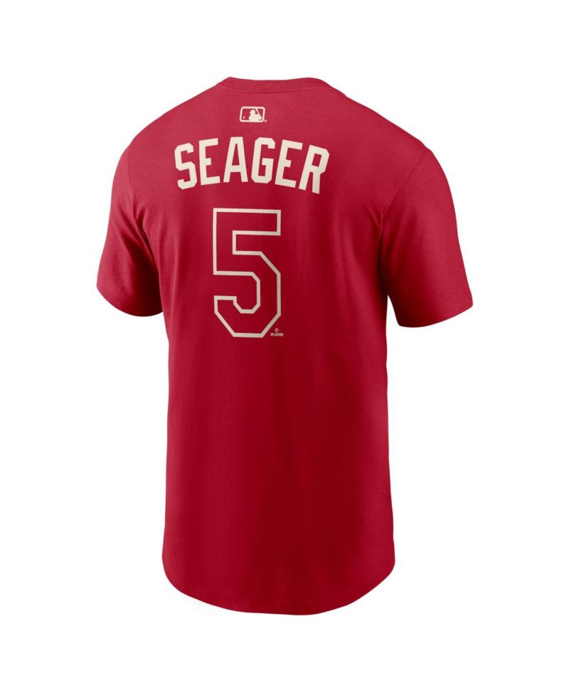 Men's Corey Seager Red Texas Rangers 2026 City Connect Name & Number T-Shirt