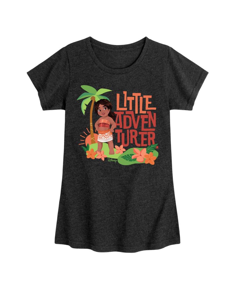 Big Girls Moana 2 Little Adventurer Graphic Short Sleeve Tee