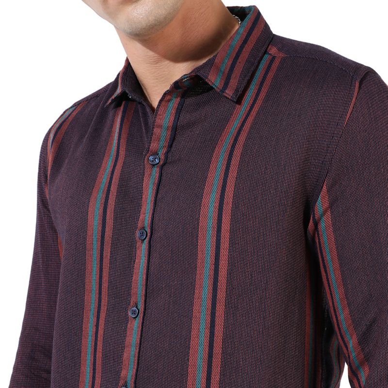 Men's Striped Casual Shirt