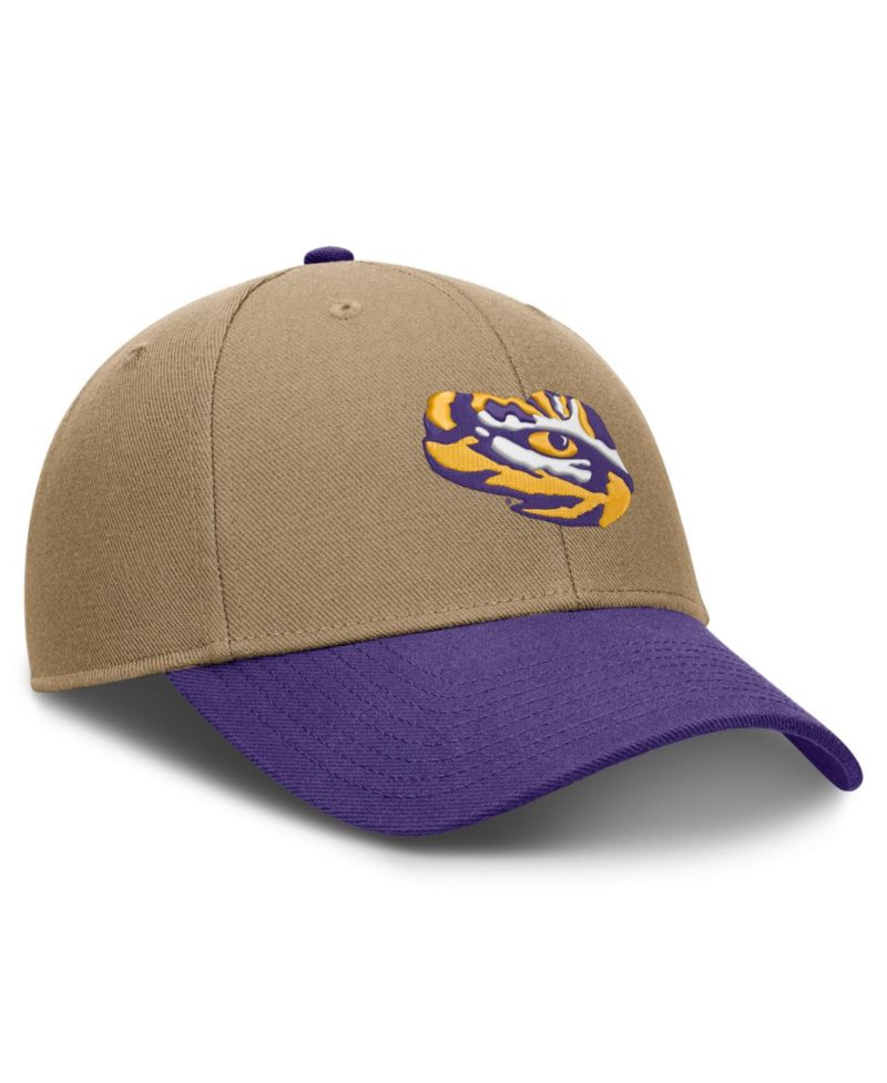 Men's and Women's Beige/Purple LSU Tigers Primetime Rise Dri-FIT Adjustable Hat