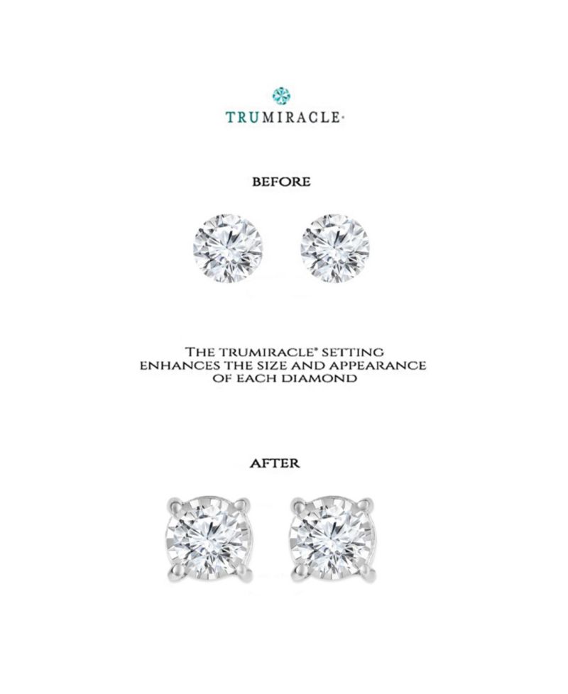 Diamond Stud Earrings (3/8 ct. t.w.) in 10k White, Yellow or Rose Gold