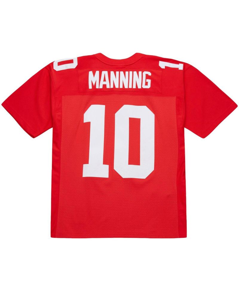 Men's Eli Manning Red New York Giants 2004 Team Legacy Retired Player Big & Tall Jersey