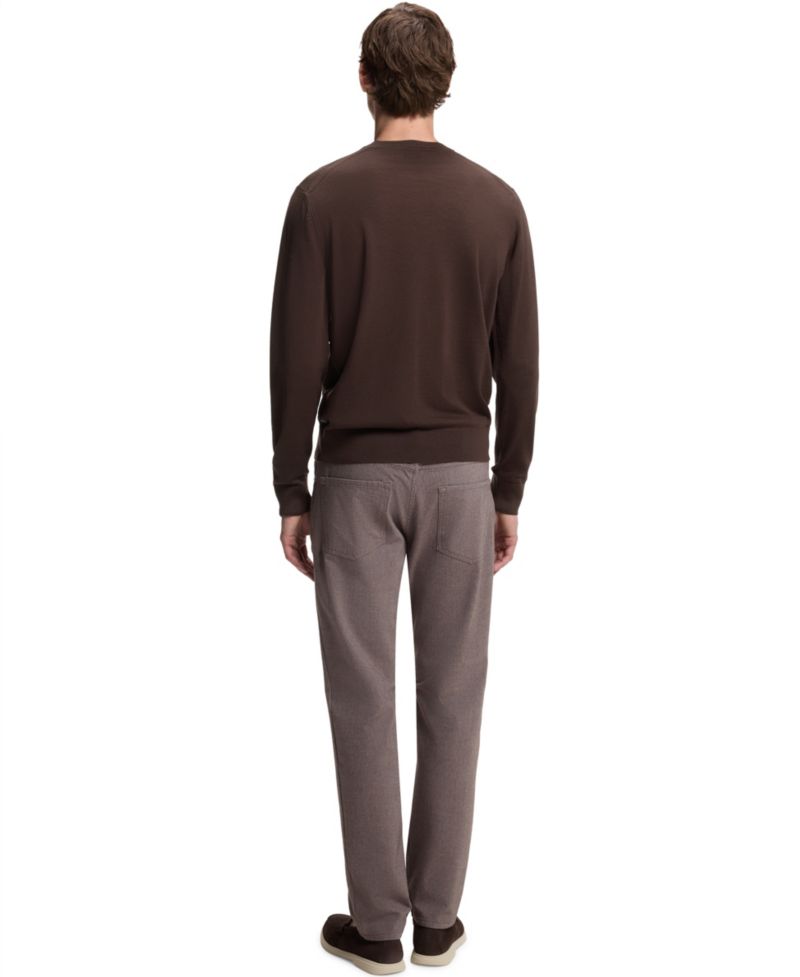 Men's Virgin Wool Crew-Neck Regular-Fit Sweater