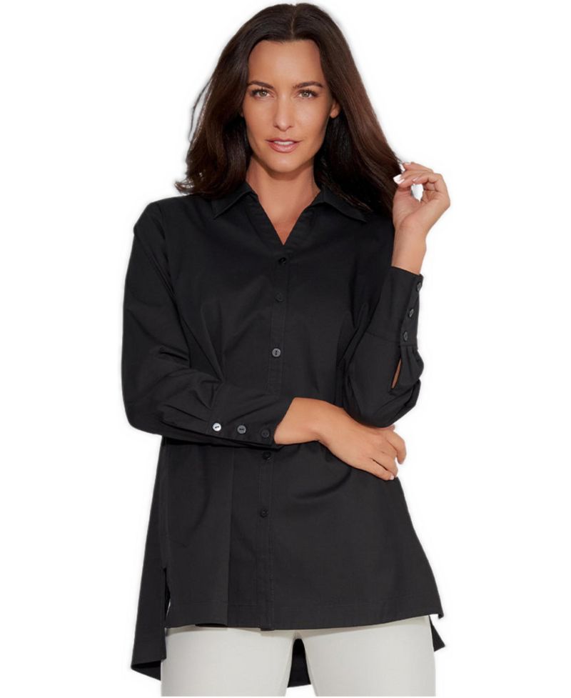 Women's V-Neck Unique Side Step Insert Wish List Shirt