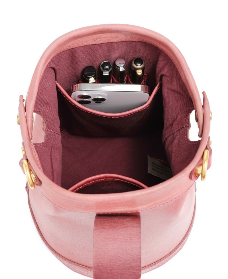 Doctor Mini Leather Bucket Crossbody Bag