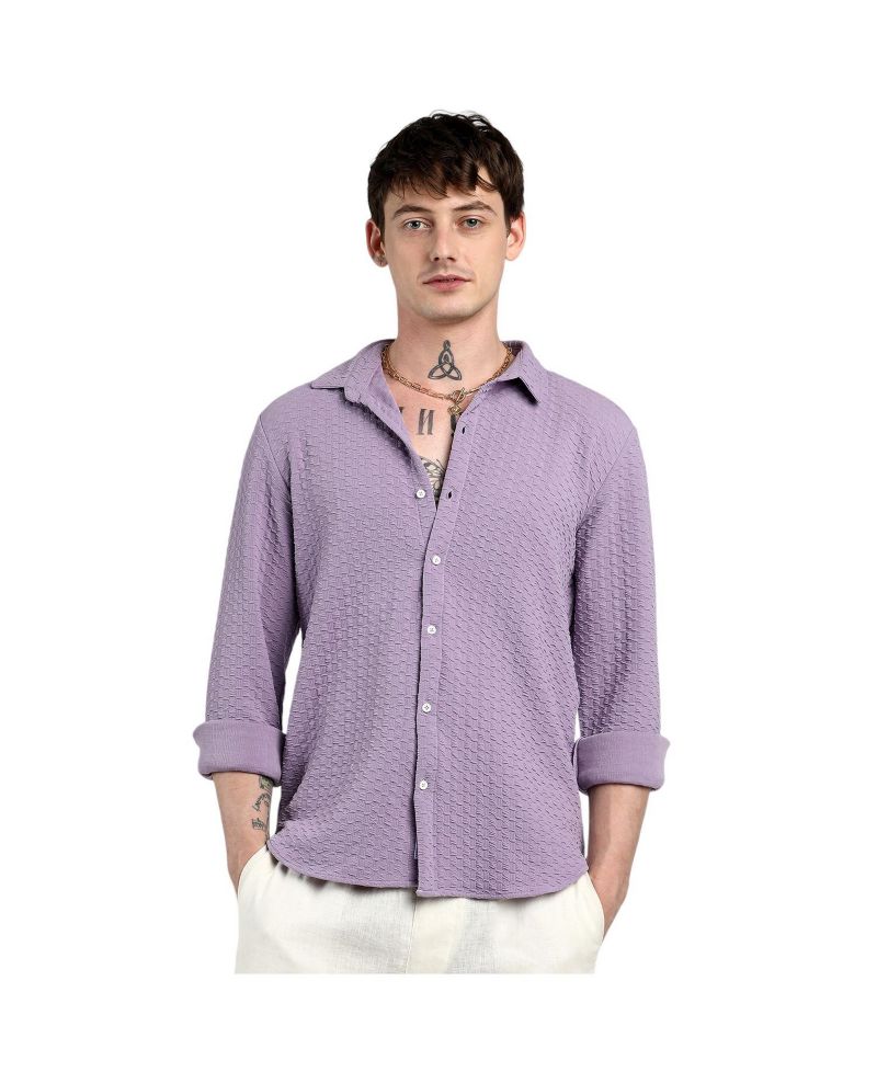 Men's Lilac Ripple Box Shirt